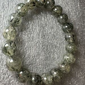 10MM Black Warrior Natural Crystal Bracelet